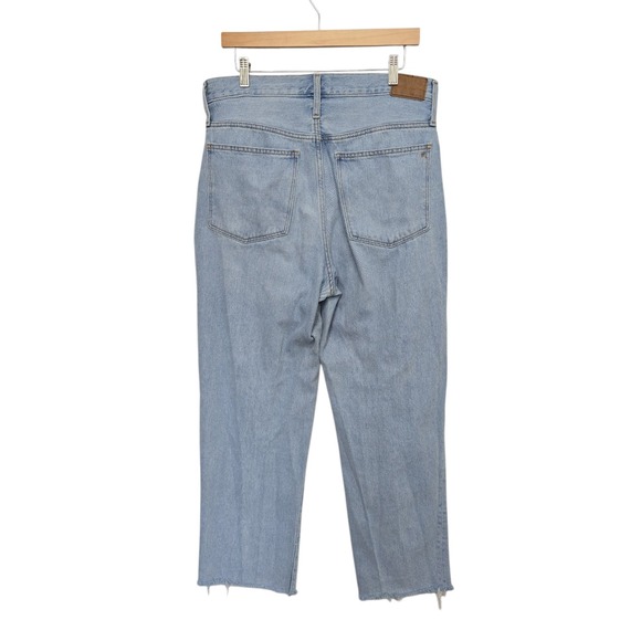 Madewell Baggy Straight Jeans Medium Blue Wash Size 30 Relaxed Fit Denim Casual - Picture 2 of 9